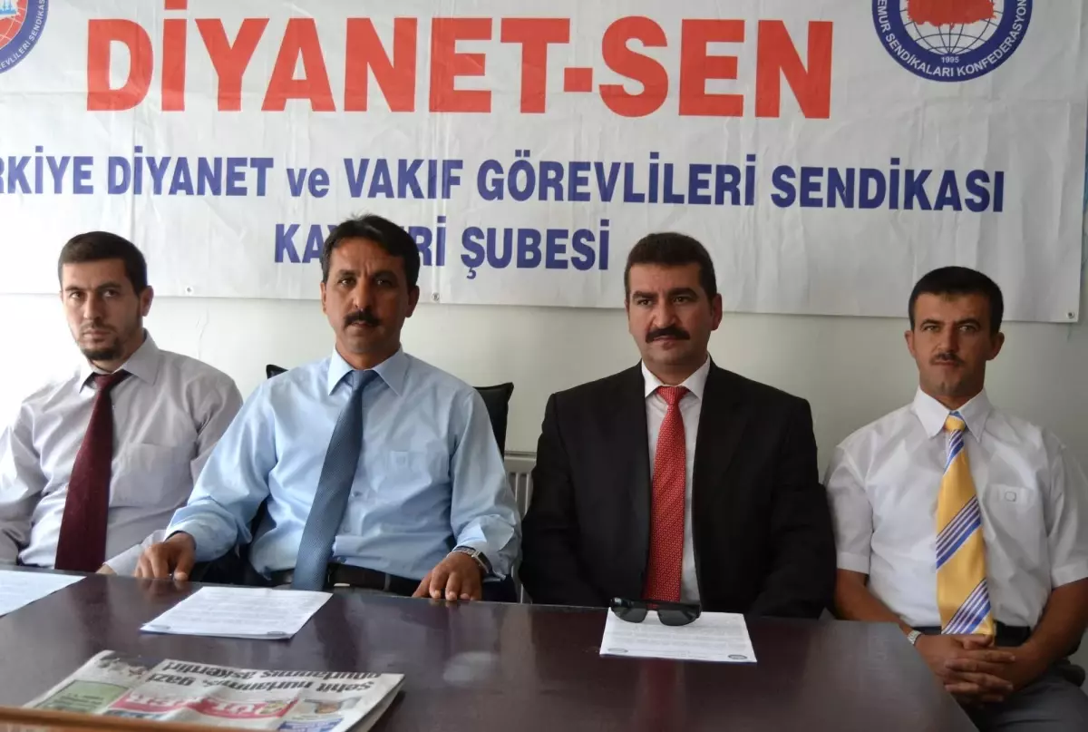 Diyanet - Sen Kayseri Şubesi Başkanı İrfan Kaşıkçıoğlu Açıklaması