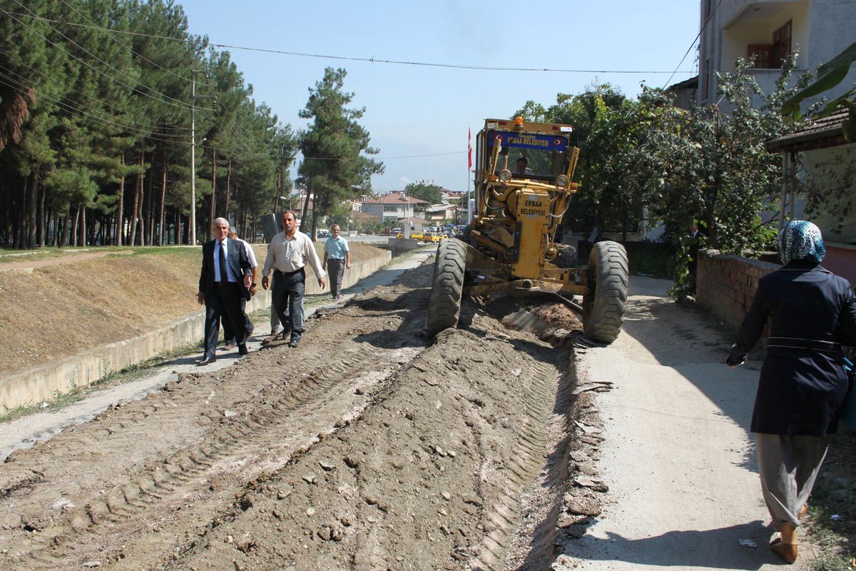 Erbaa\'da Yol Çalışması