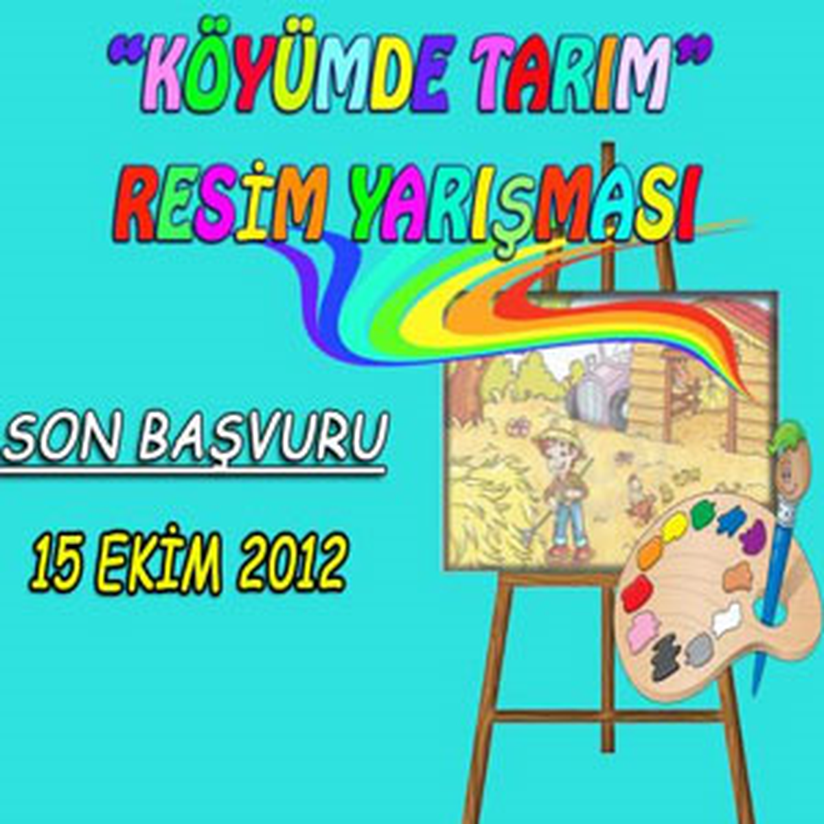"Köyümde Tarım" Resim Yarışması