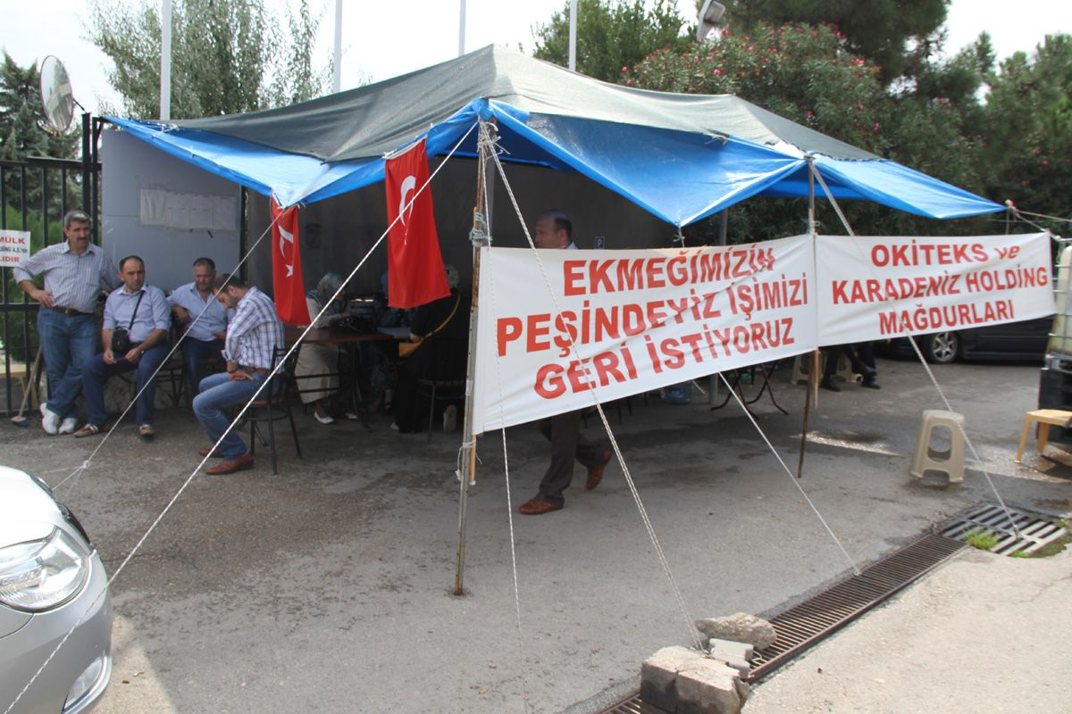 Orhangazi\'de Tekstil İşçilerinin Eylemi