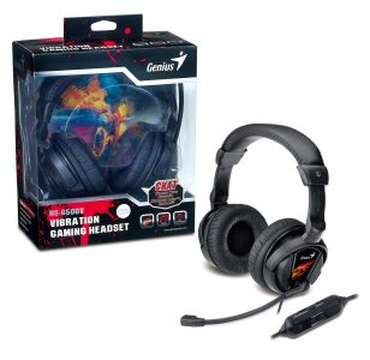 Genius\'tan Oyunculara Özel Kulaklık Seti HS-G500V