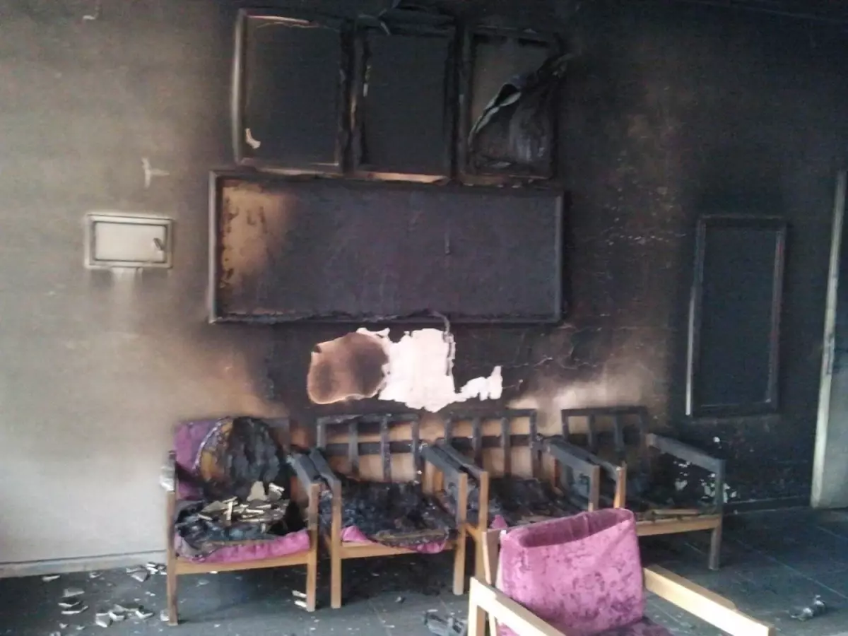 Şemdinli'de Teröristlerin Yaktığı Okul