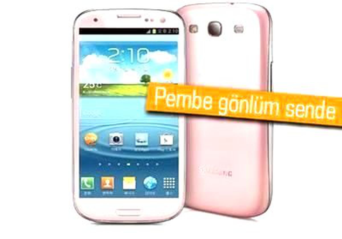 Samsung Galaxy S3\'e Pembe Renk de Geliyor
