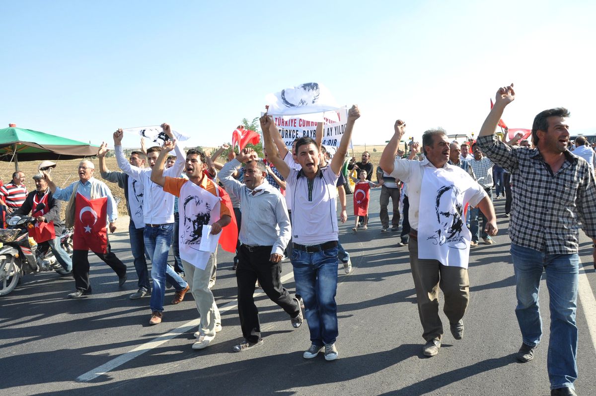 Sandıklı\'da Terör Protestosu