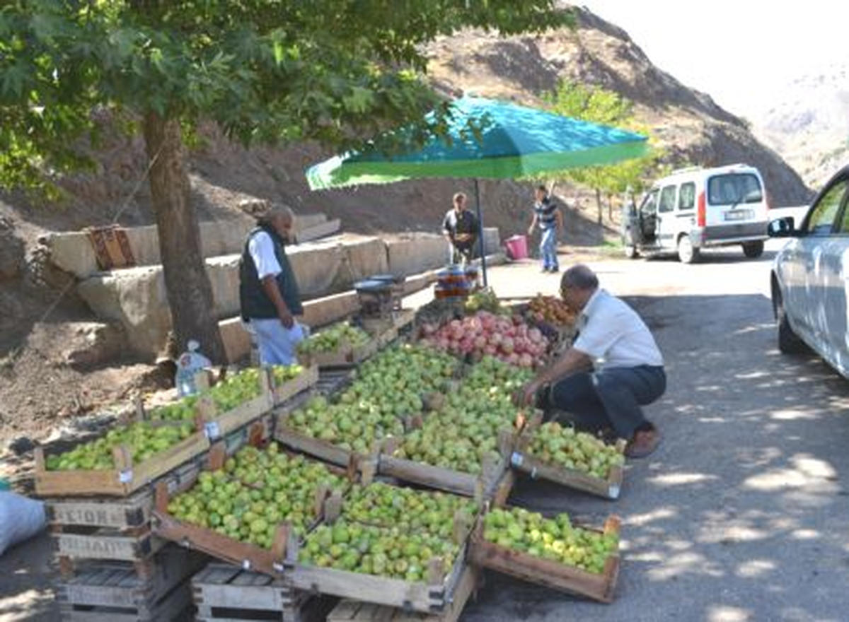 Çelikhan\'da Yol Üstü Seyyar Satıcılar İlgi Görüyor