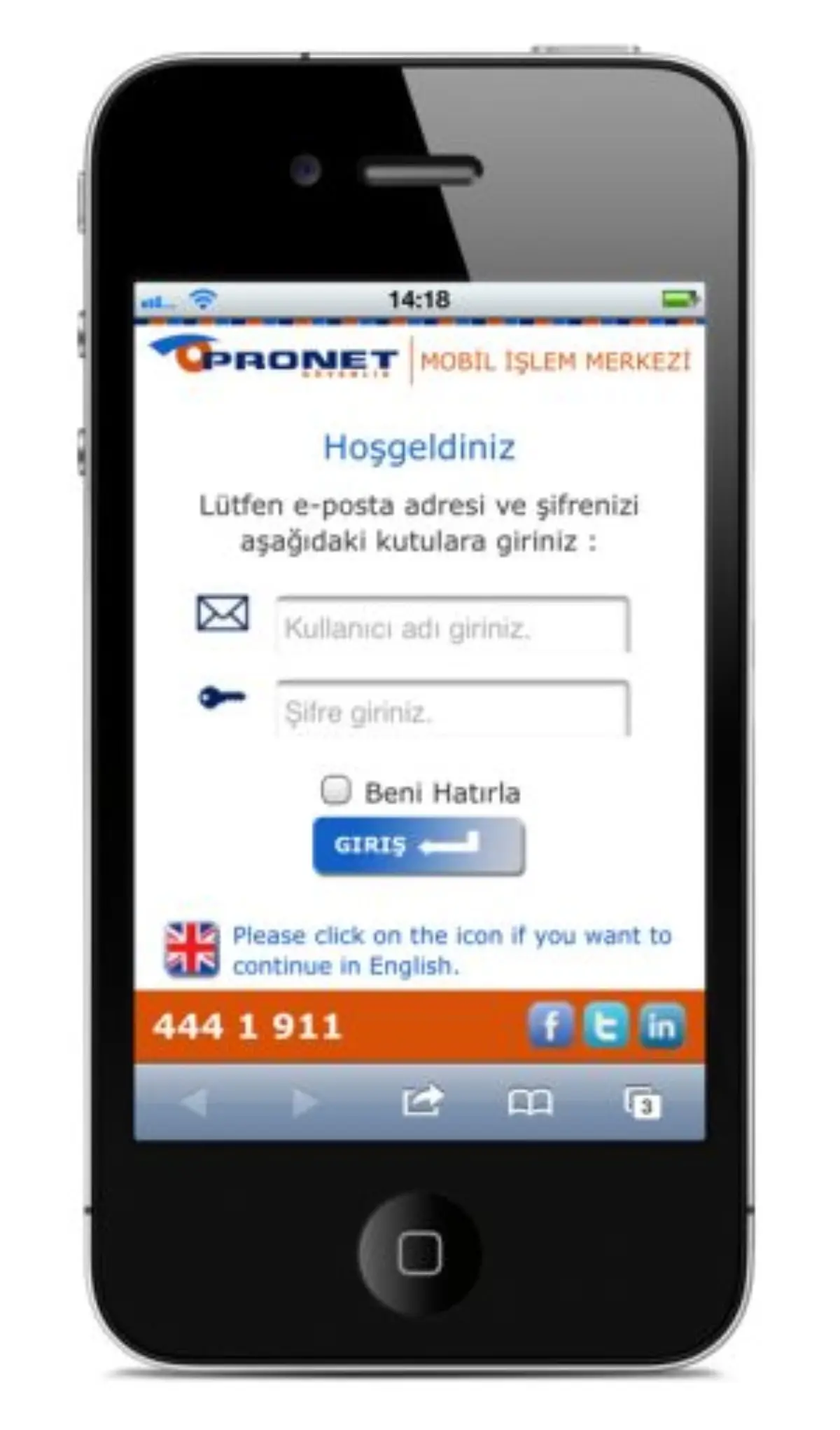 Pronet Güvenlik Mobil İşlem Merkezi Yayında