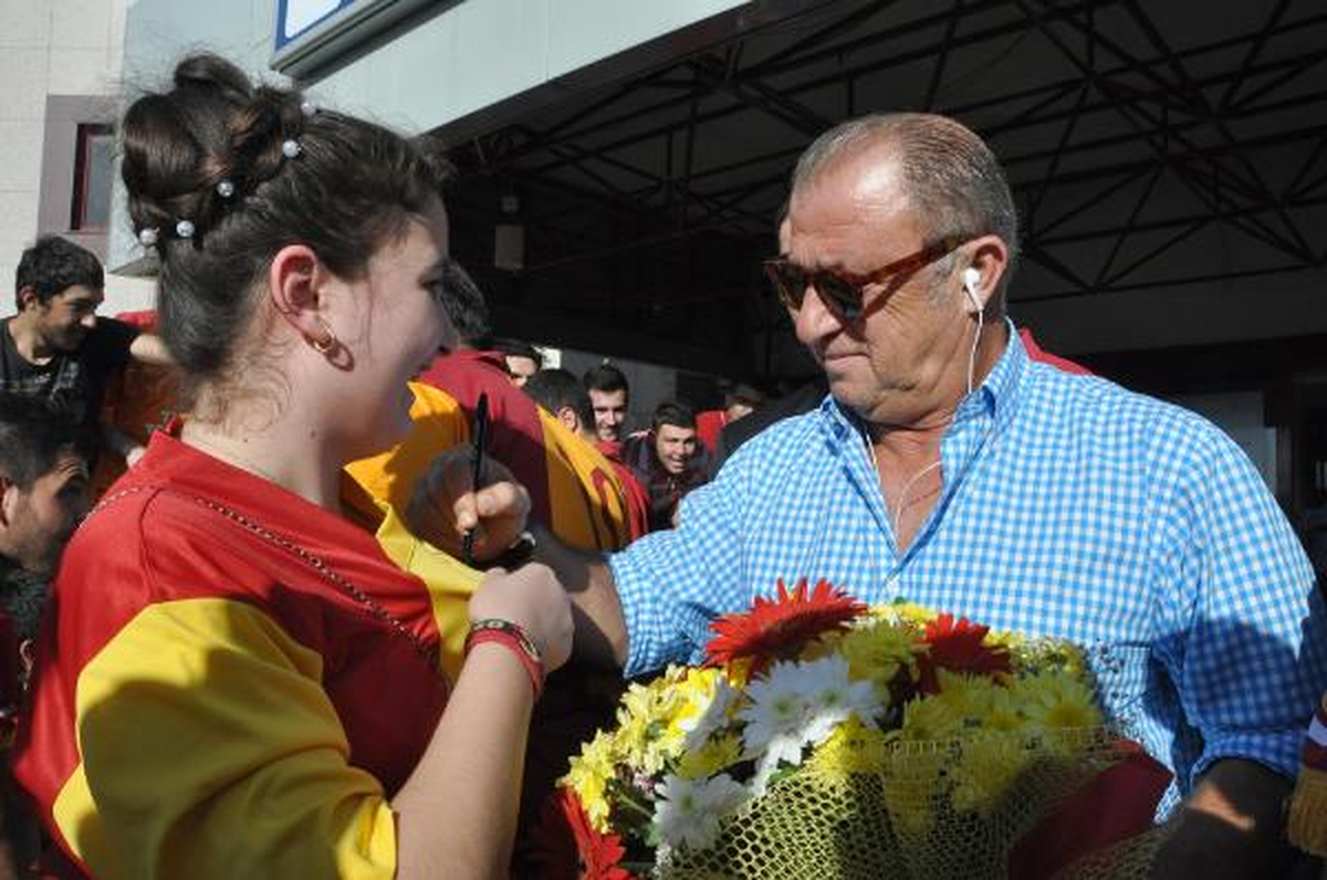 Galatasaray Samsun\'da Coşkulu Karşılama