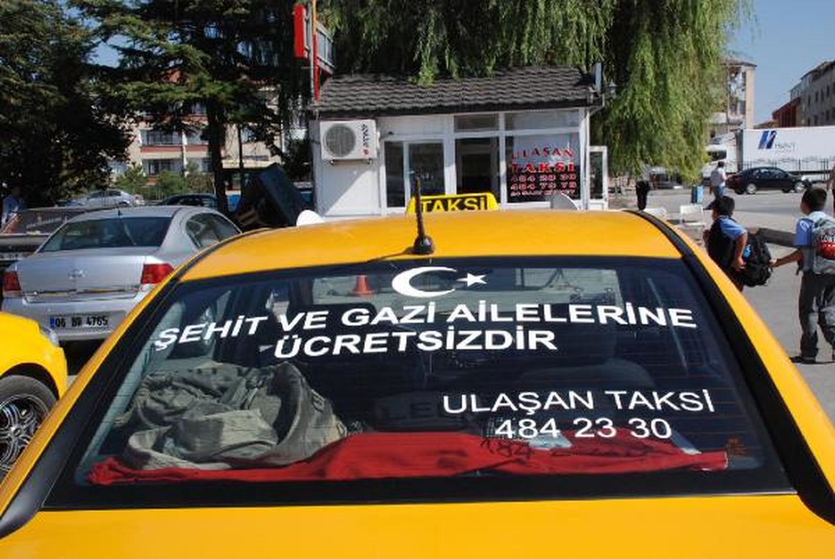 Gölbaşı\'nda Şehit Yakınları ve Gazilere Taksi Ücretsiz