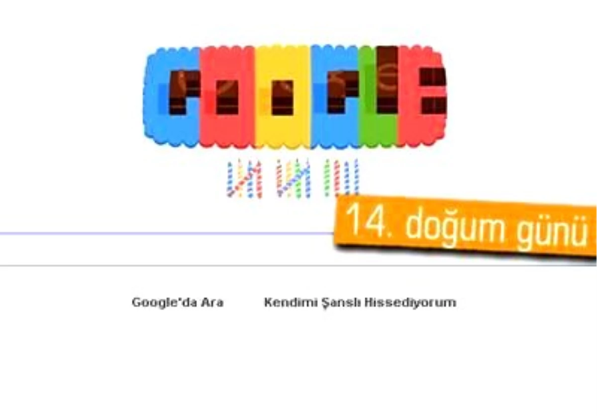 Google 14. Doğum Gününü Hazırladığı Doodle ile Kutladı