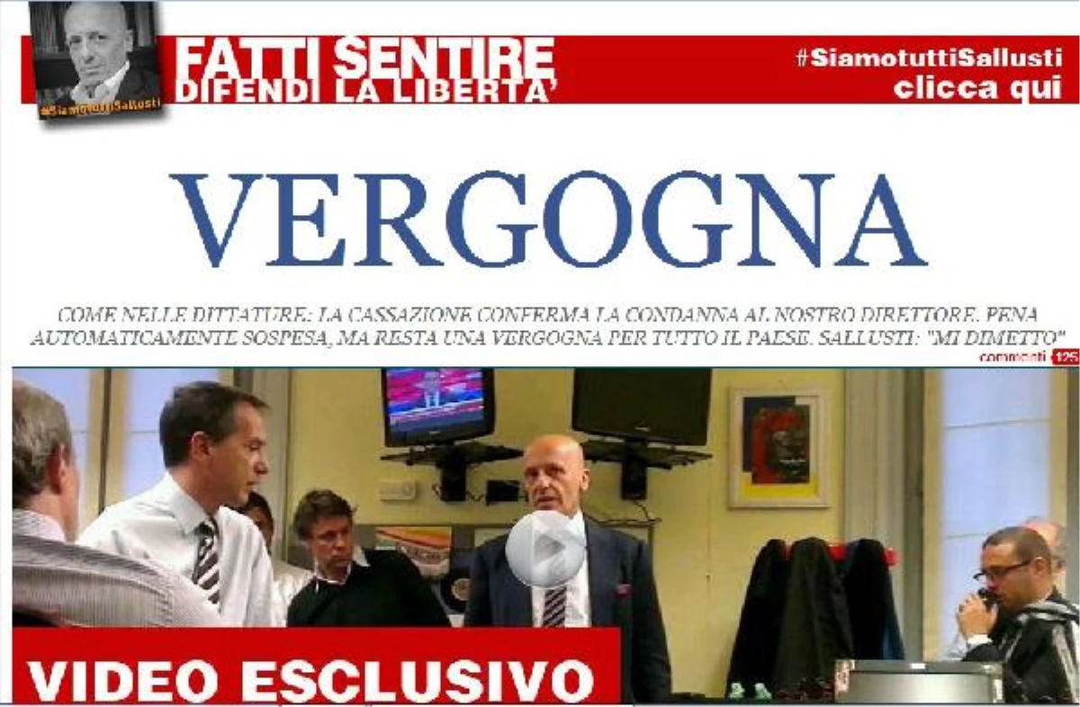 İtalyan Gazeteciye Hapis Cezası