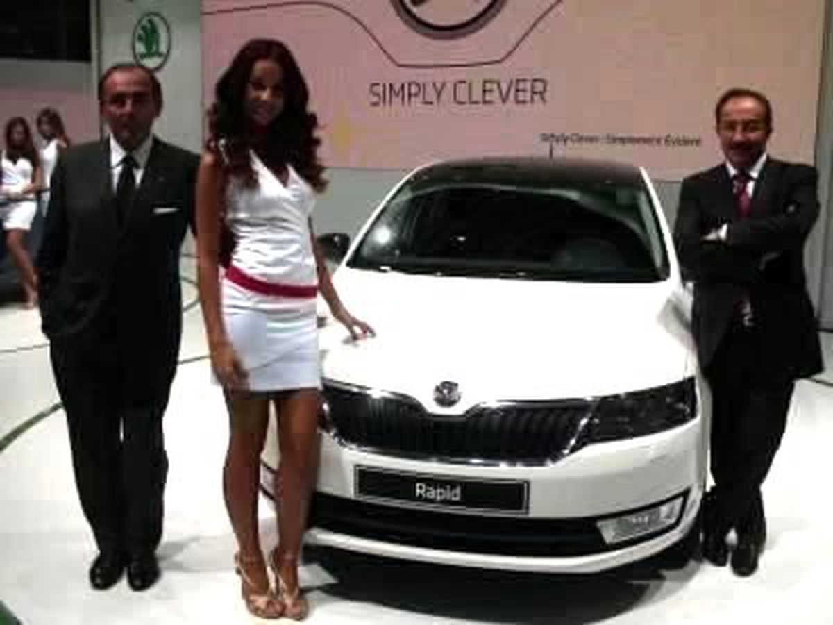 Paris Otomobil Fuarı\'ndan: Skoda Rapid\'i Tanıttı!