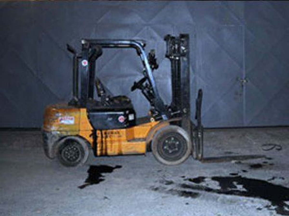 Patates Deposunda Devrilen Forkliftin Altında Kaldı