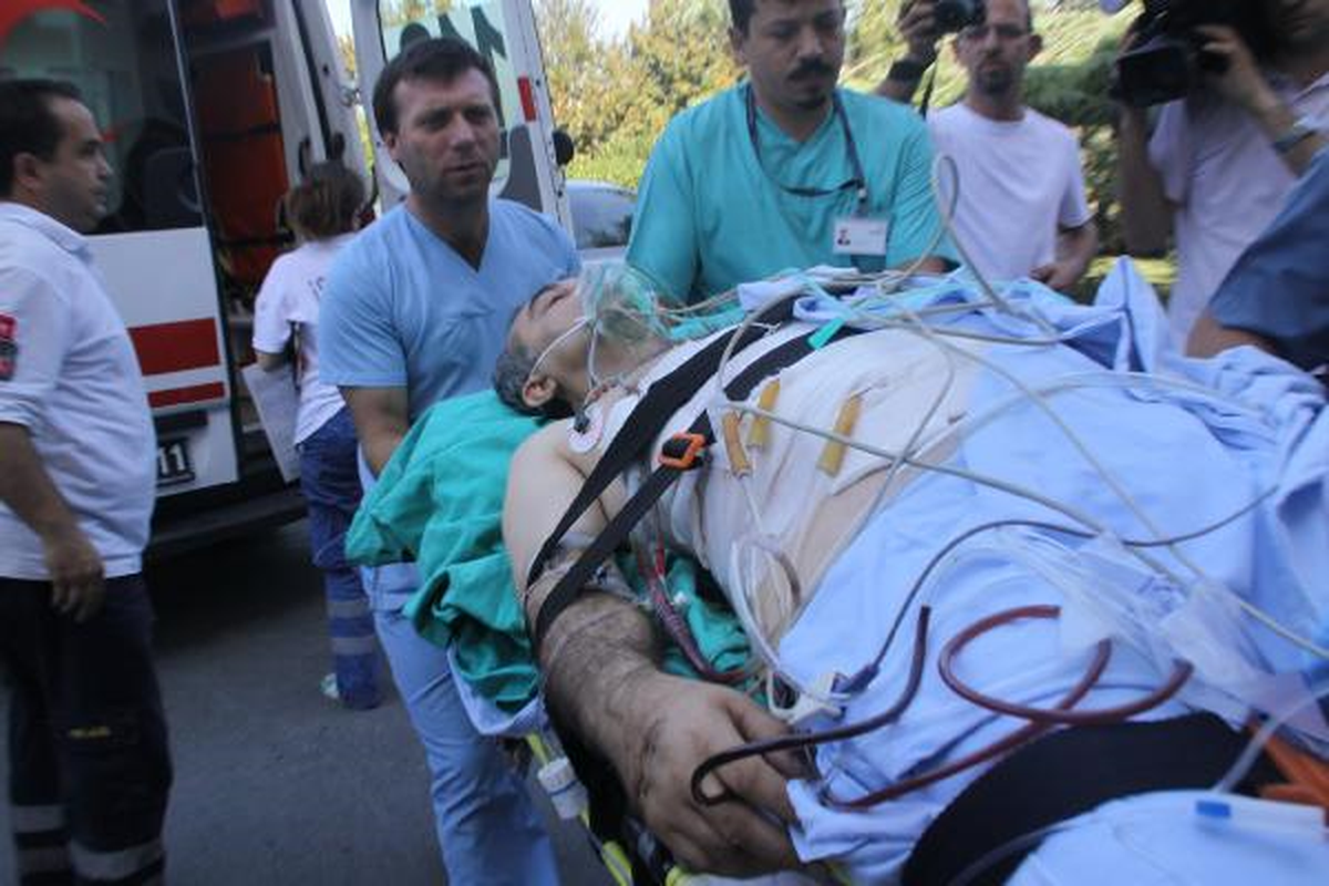 Recep Bolat Hava Ambulansla İstanbul'a Getirildi