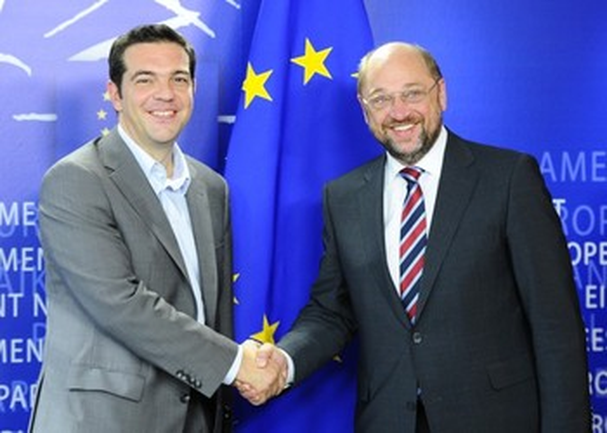 Tsipras, Avrupa Parlamentosu Başkanı Schulz ile Görüştü