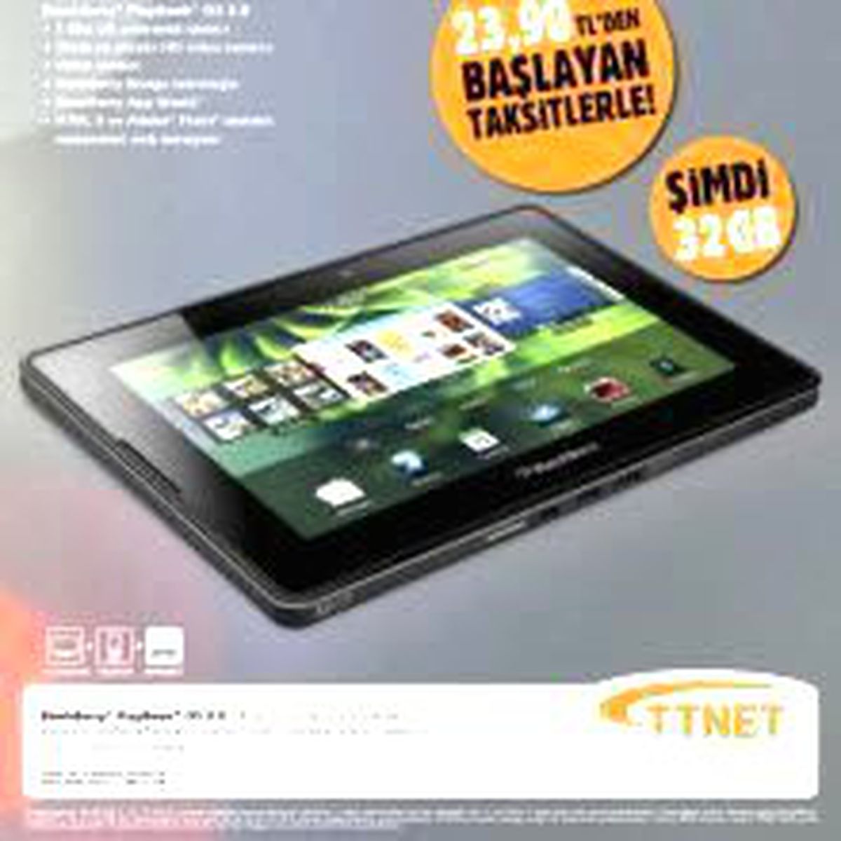 BlackBerry PlayBook TTNet\'te