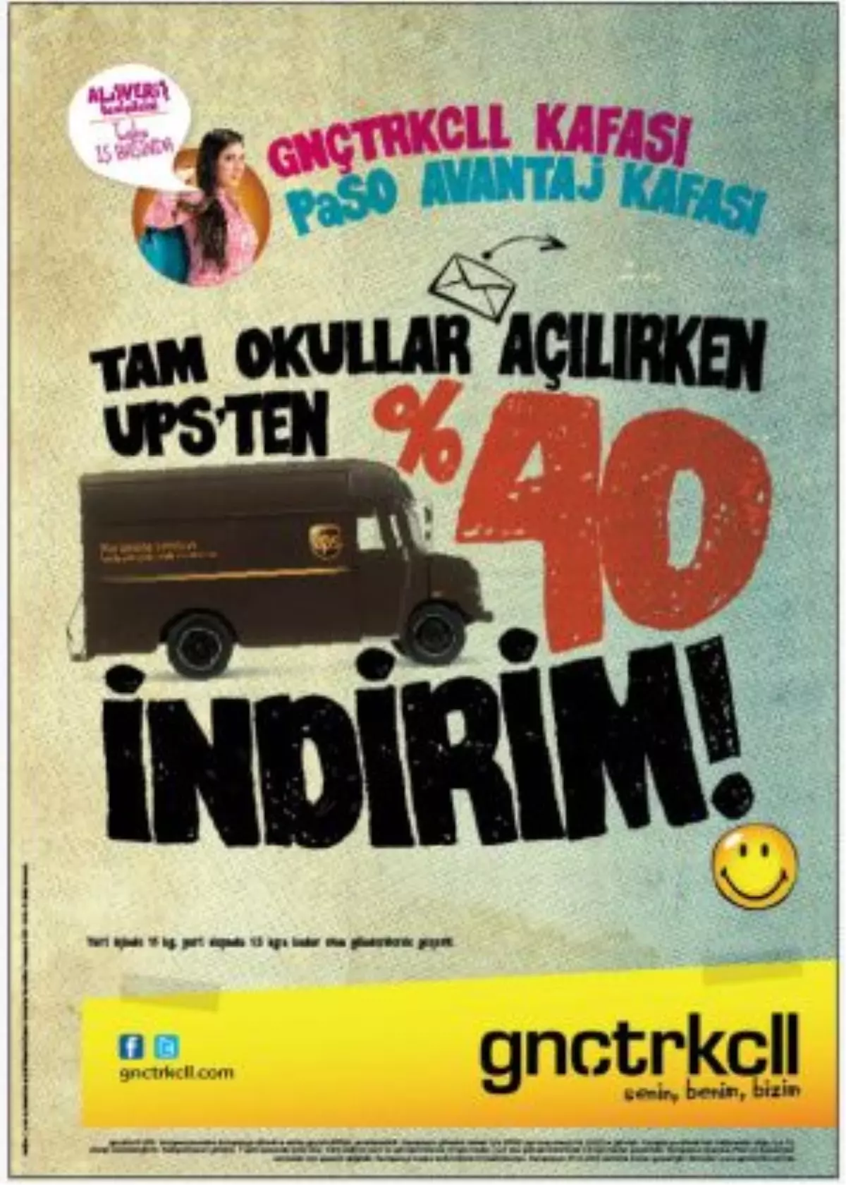 Gnçtrkcll\'lilere UPS\'den % 40 İndirim