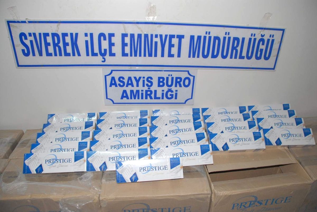 Siverek\'te 5 Bin Paket Kaçak Sigara Ele Geçirildi