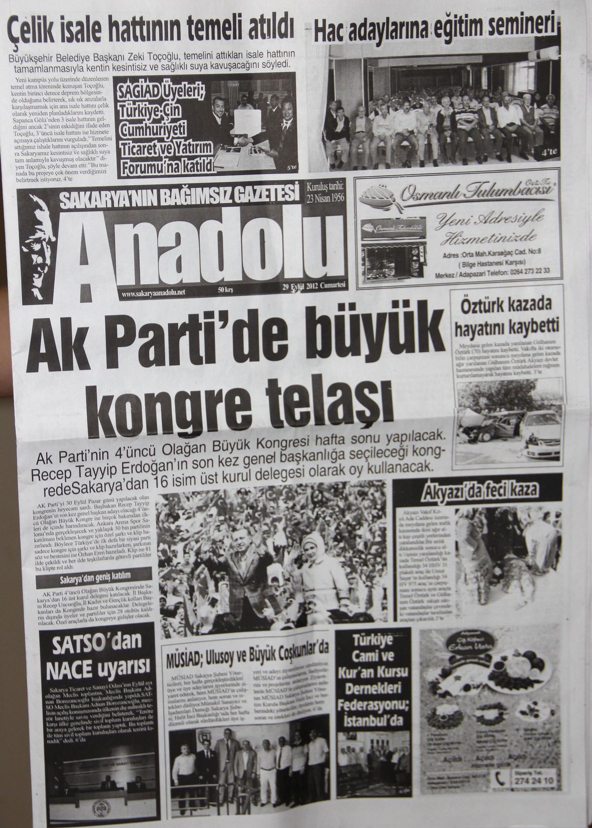 Anadolu Gazetesi Yayına Başladı
