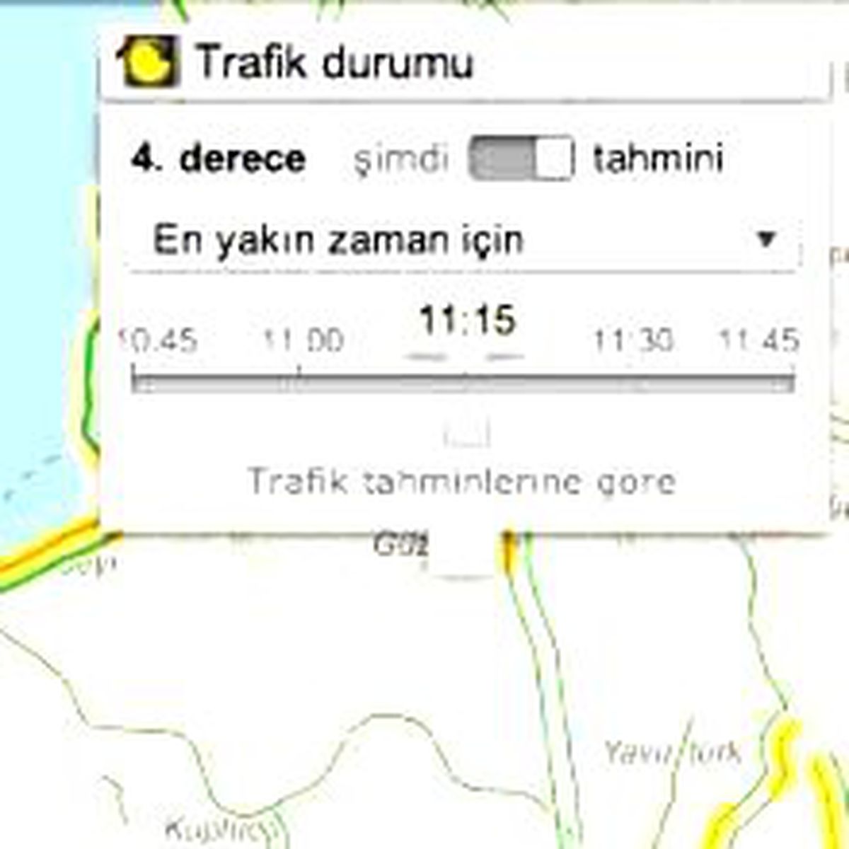 Trafiği tahmin ediyor