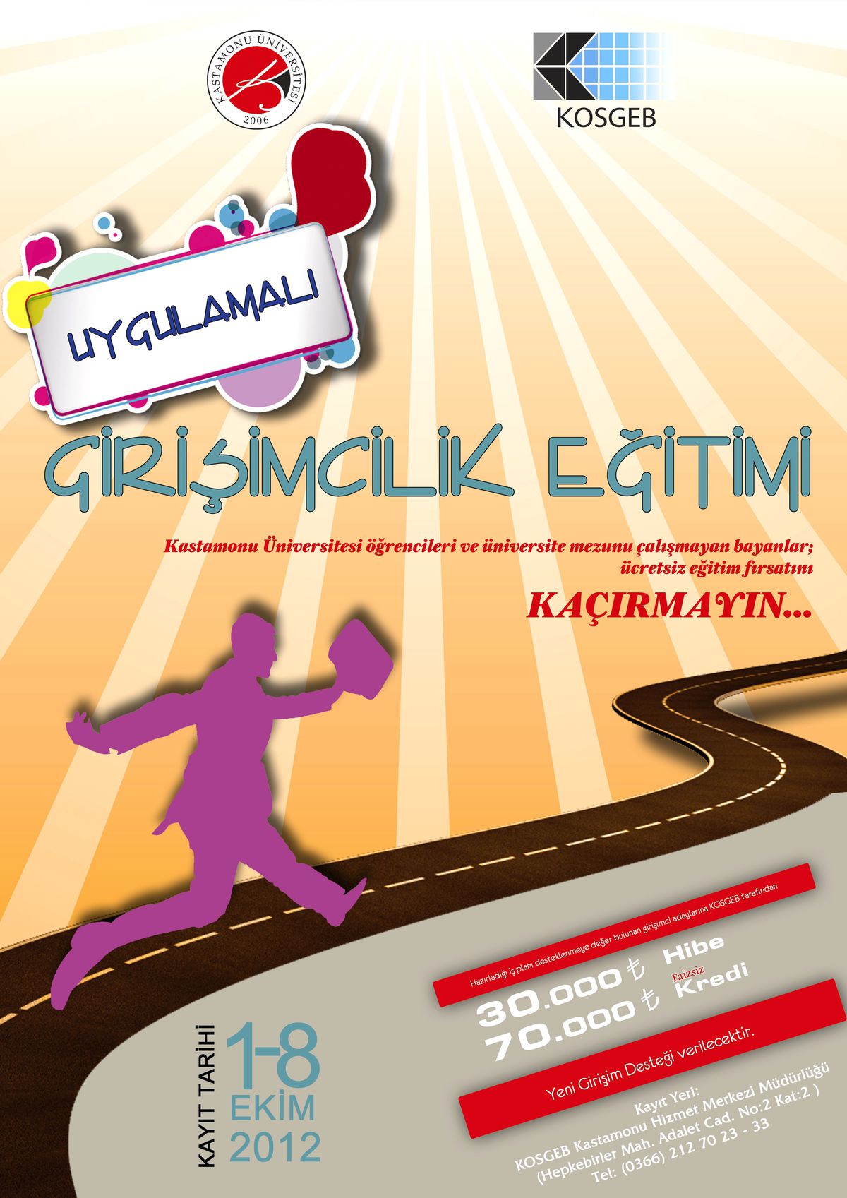 Kü ile Kosgeb\'ten Uygulamalı Girişimcilik Eğitimi Kursu