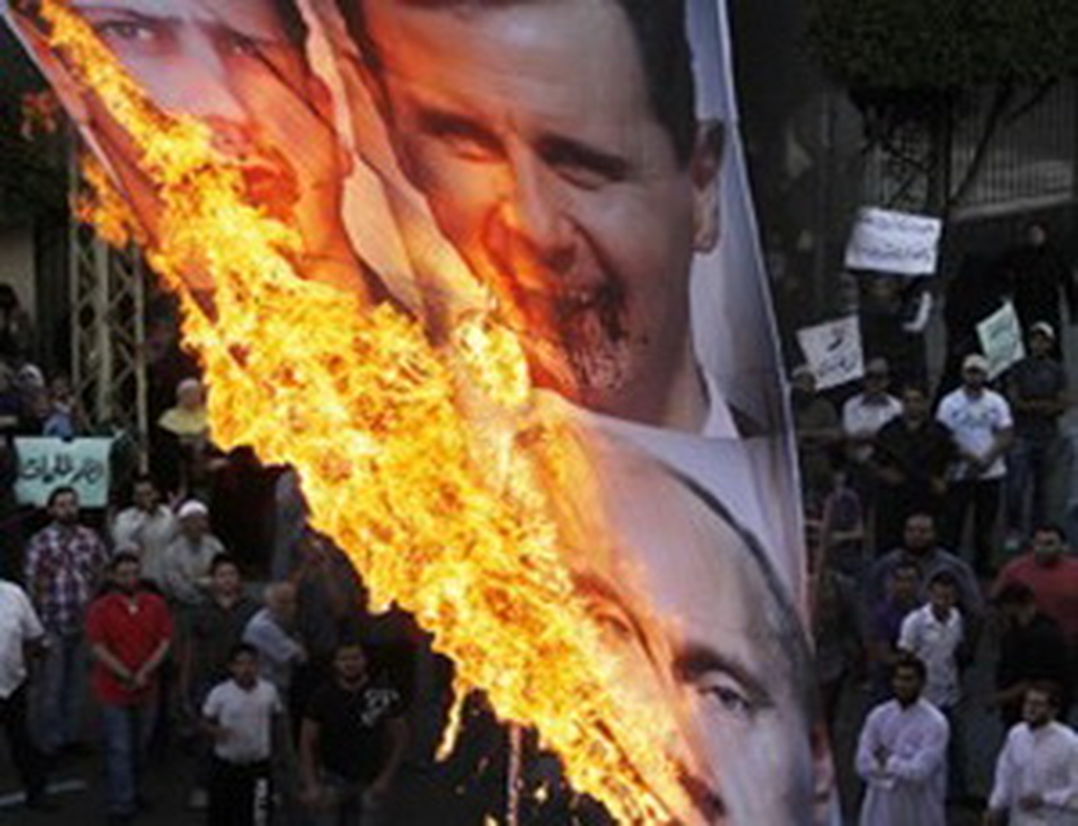 Muhalifler Esad\'ı Moskova\'da Protesto Etti