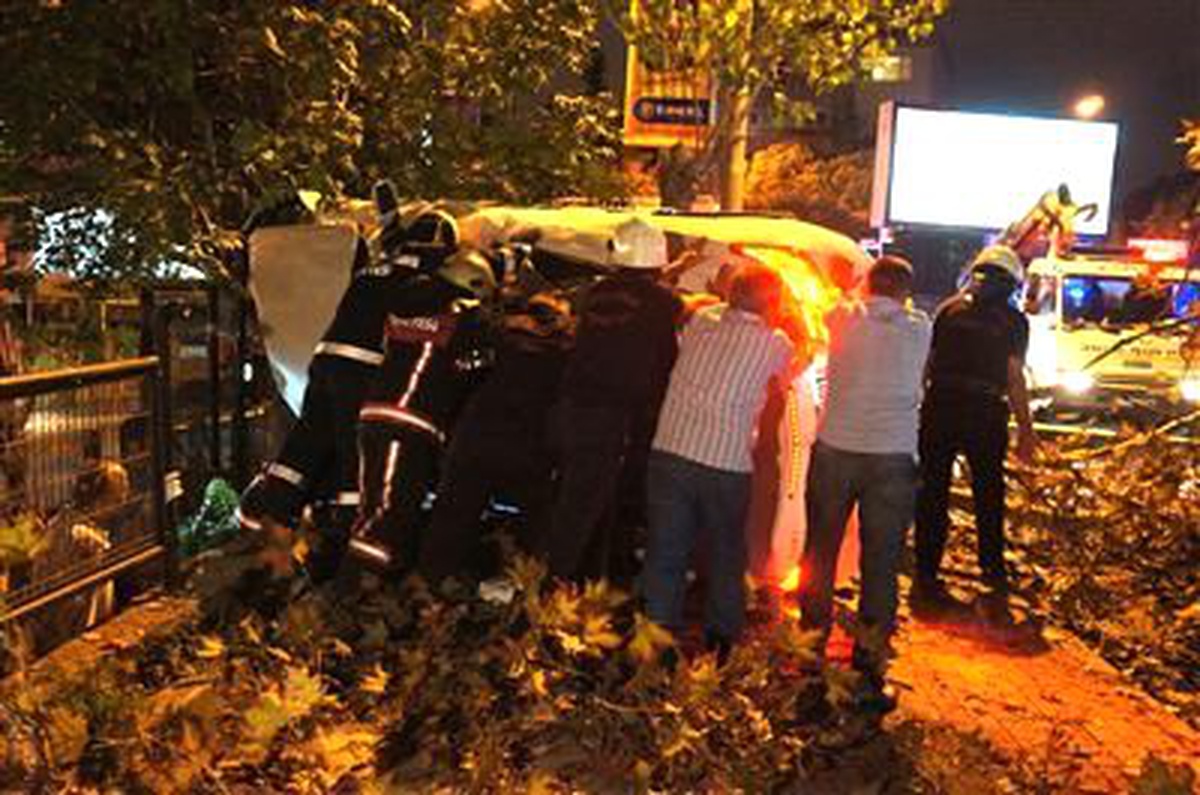 Beşiktaş\'ta Trafik Kazası: 1 Yaralı