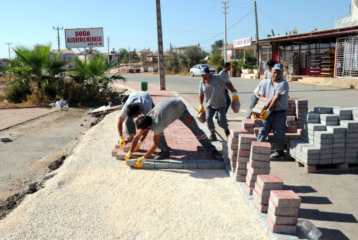 Büyükşehir\'den Duacı\'ya Kaldırım