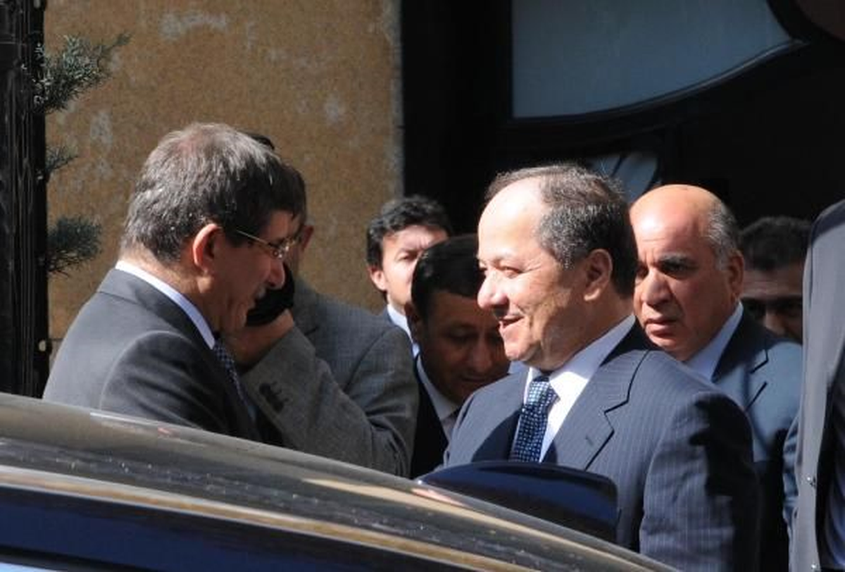 Dışişleri Bakanı Davutoğlu, Barzani ile Bir Araya Geldi