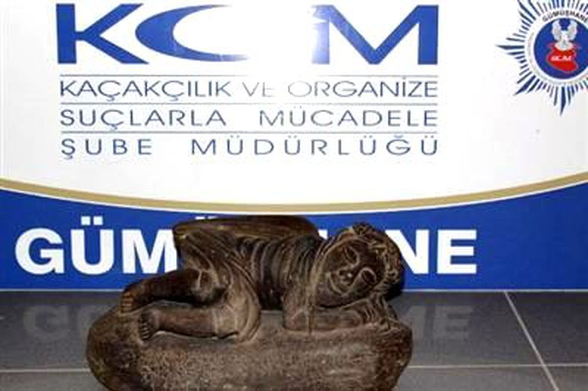 Gümüşhane\'de Tarihi Heykel Ele Geçirildi