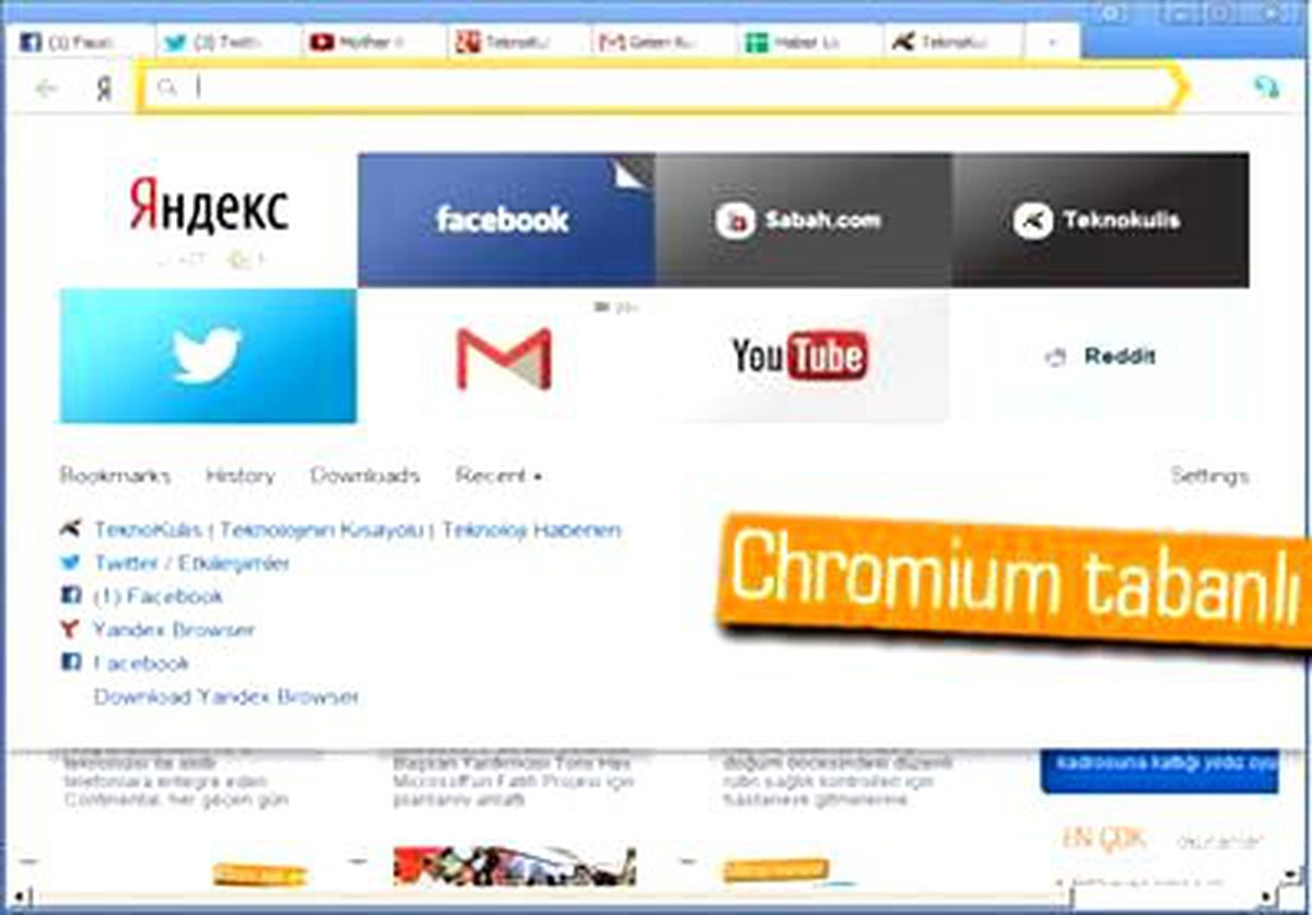 Yandex Browser 1.0