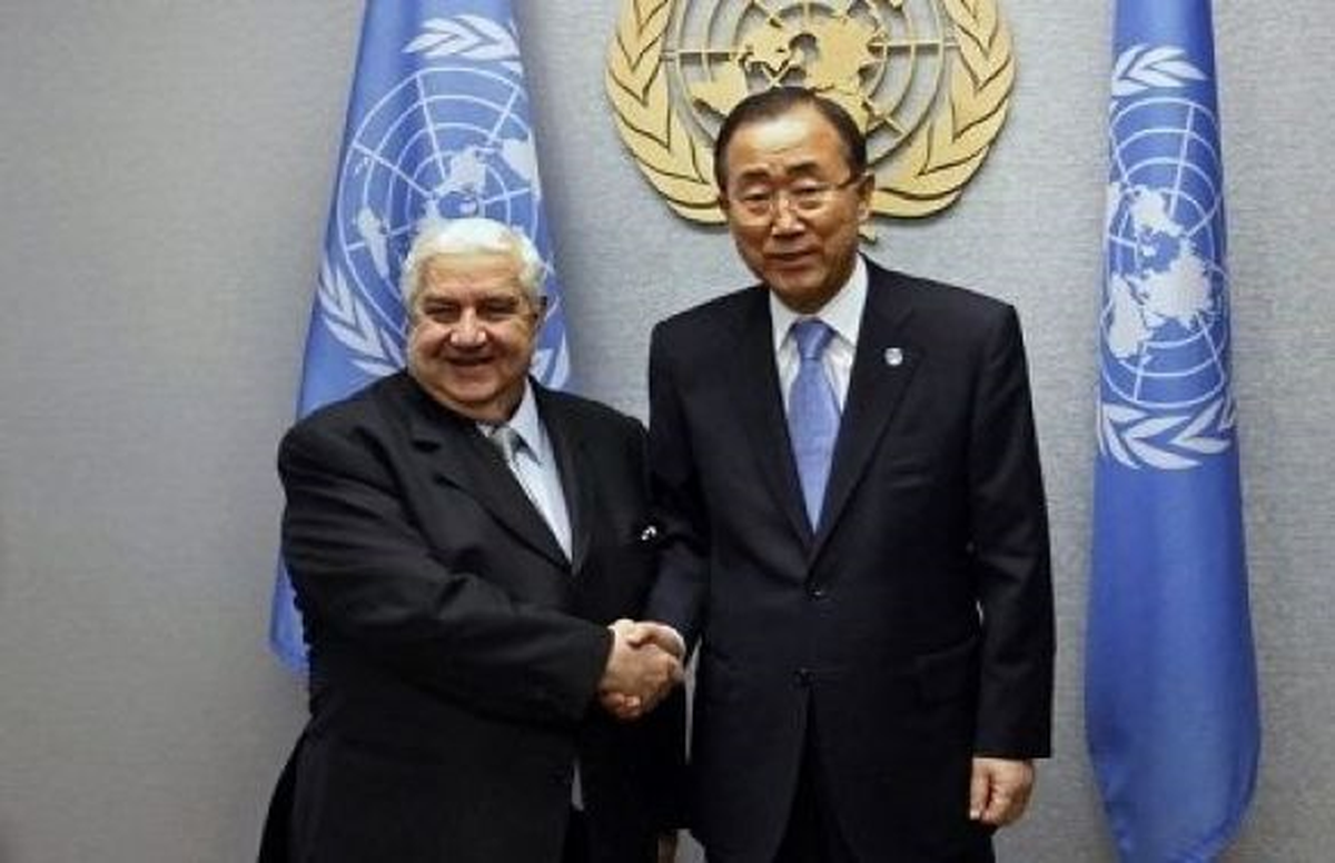 Ban Ki Mun, Suriye Dışişleri Bakanı Muallim\'le Görüştü
