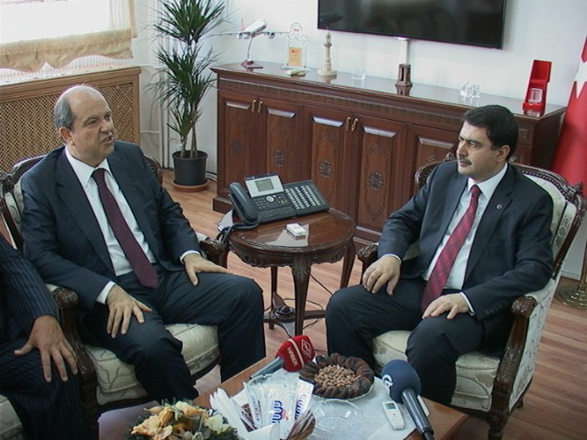 KKTC Maliye Bakanı Ersin Tatar Vali Vasip Şahin\'i Ziyaret Etti