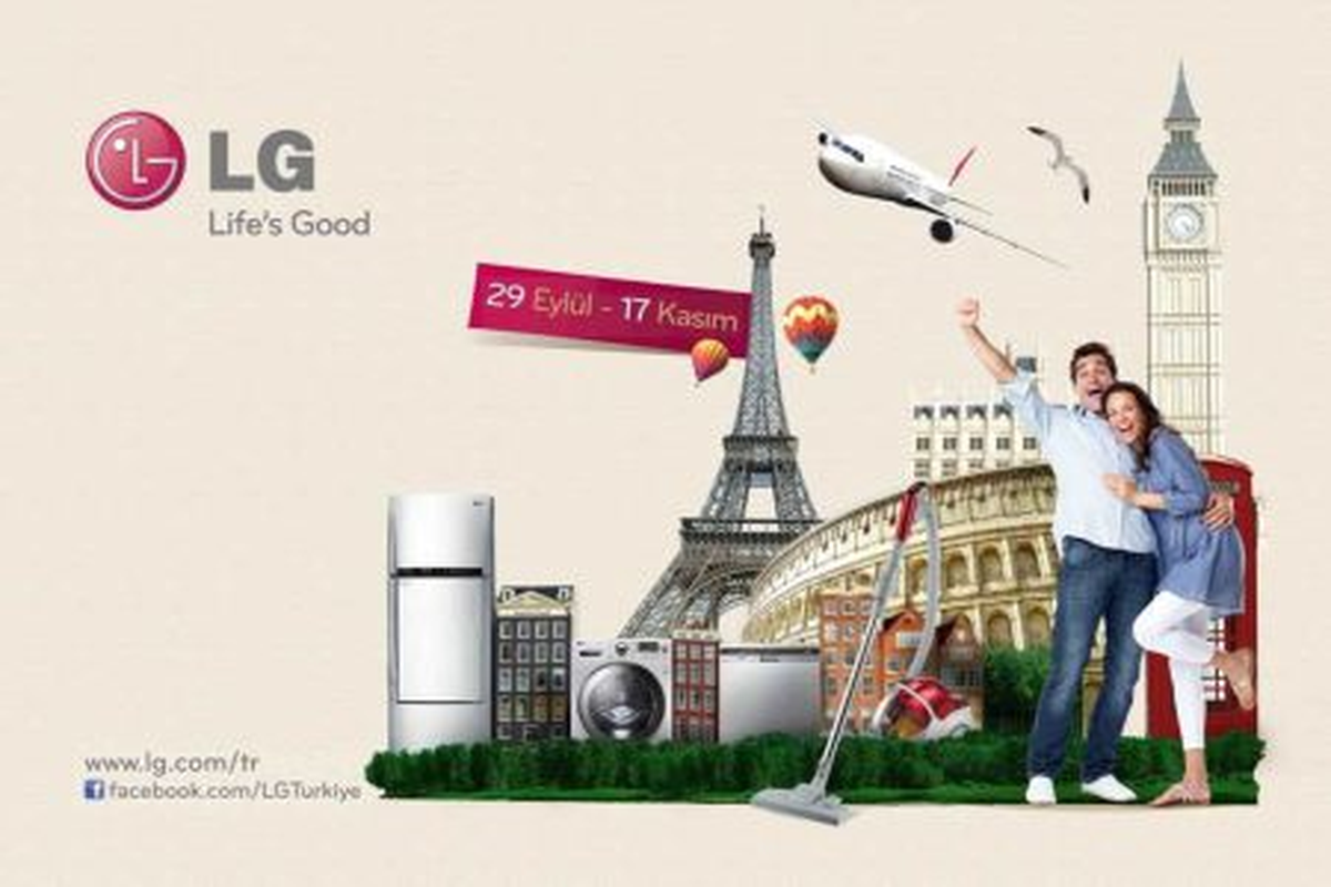 LG Beyaz Eşya Sizi Avrupa\'ya Uçuruyor