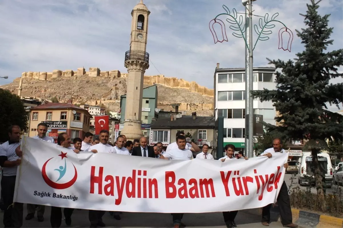 Bayburt\'ta Sağlıklı Yaşam Yürüyüşü Yapıldı