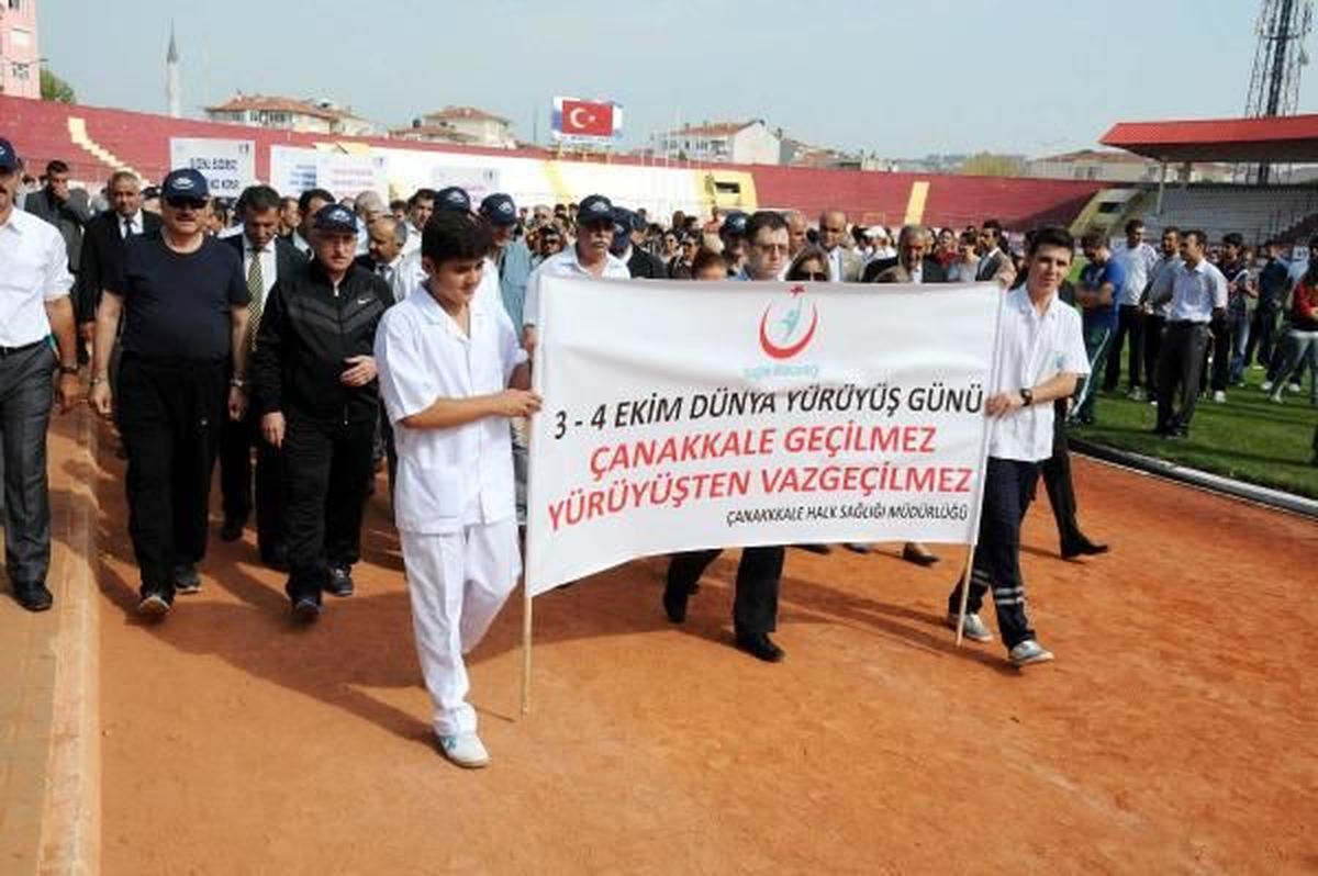 Çanakkale\'de "Dünya Yürüyüş Günü" Etkinlikleri