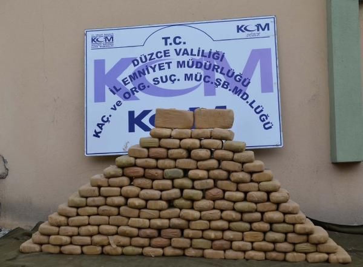 Düzce\'de 70 Kilo Eroin Ele Geçirildi