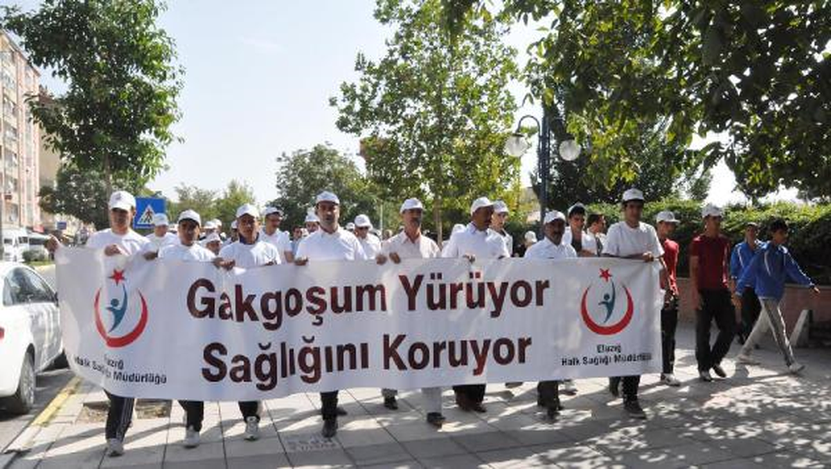 Elazığ\'da \'Gakgoşum Yürüyor Sağlığını Koruyor\' Yürüyüşü