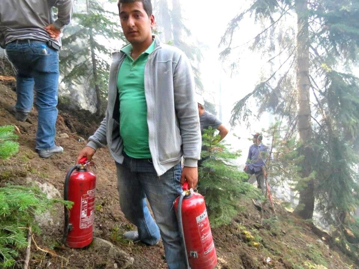 Erzurum\'da Orman Yangını
