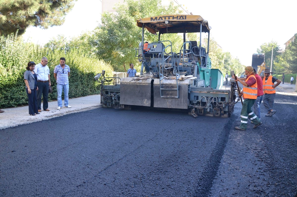 Hacılar - Çukurkaya Yolunda Asfaltlama Çalışmaları
