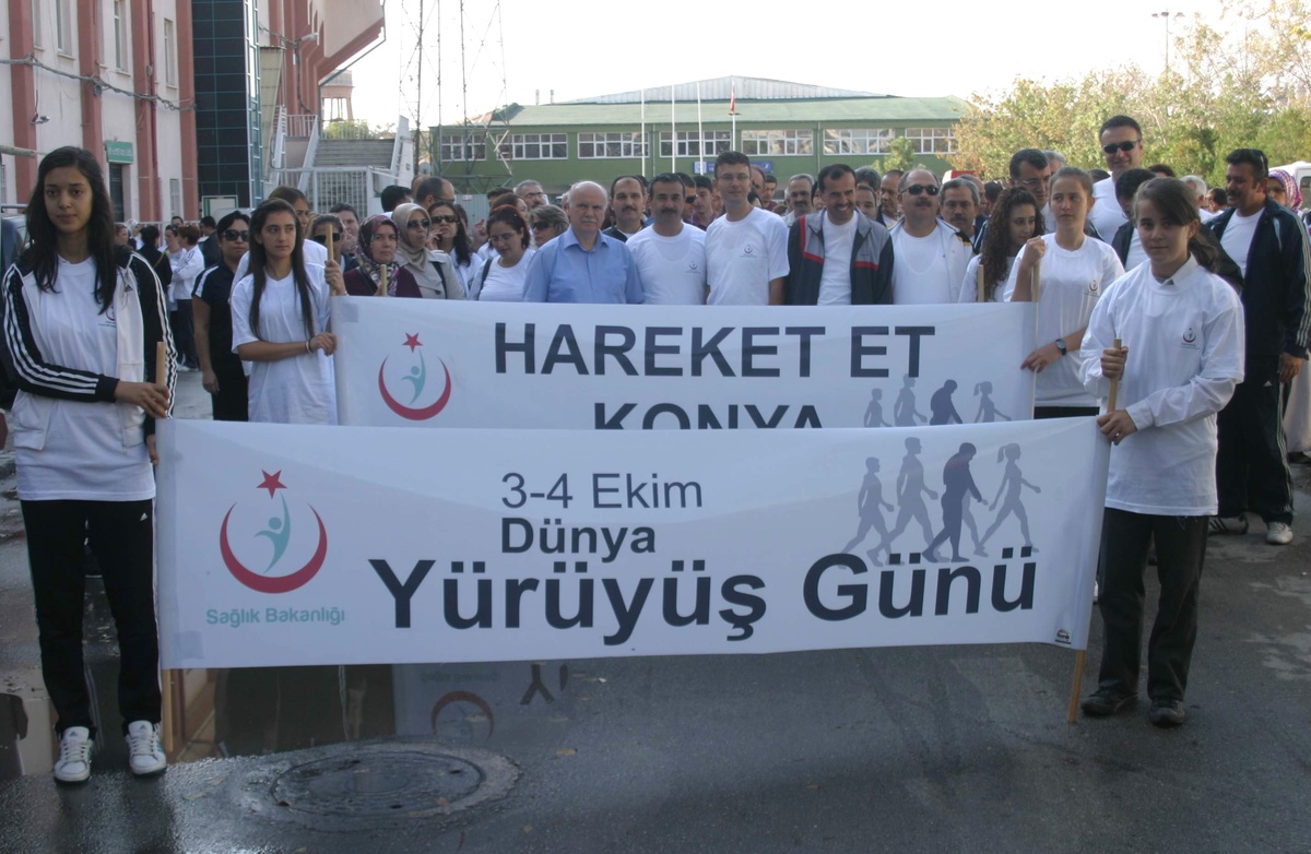 Konya\'da Dünya Yürüyüş Günü Etkinlikleri