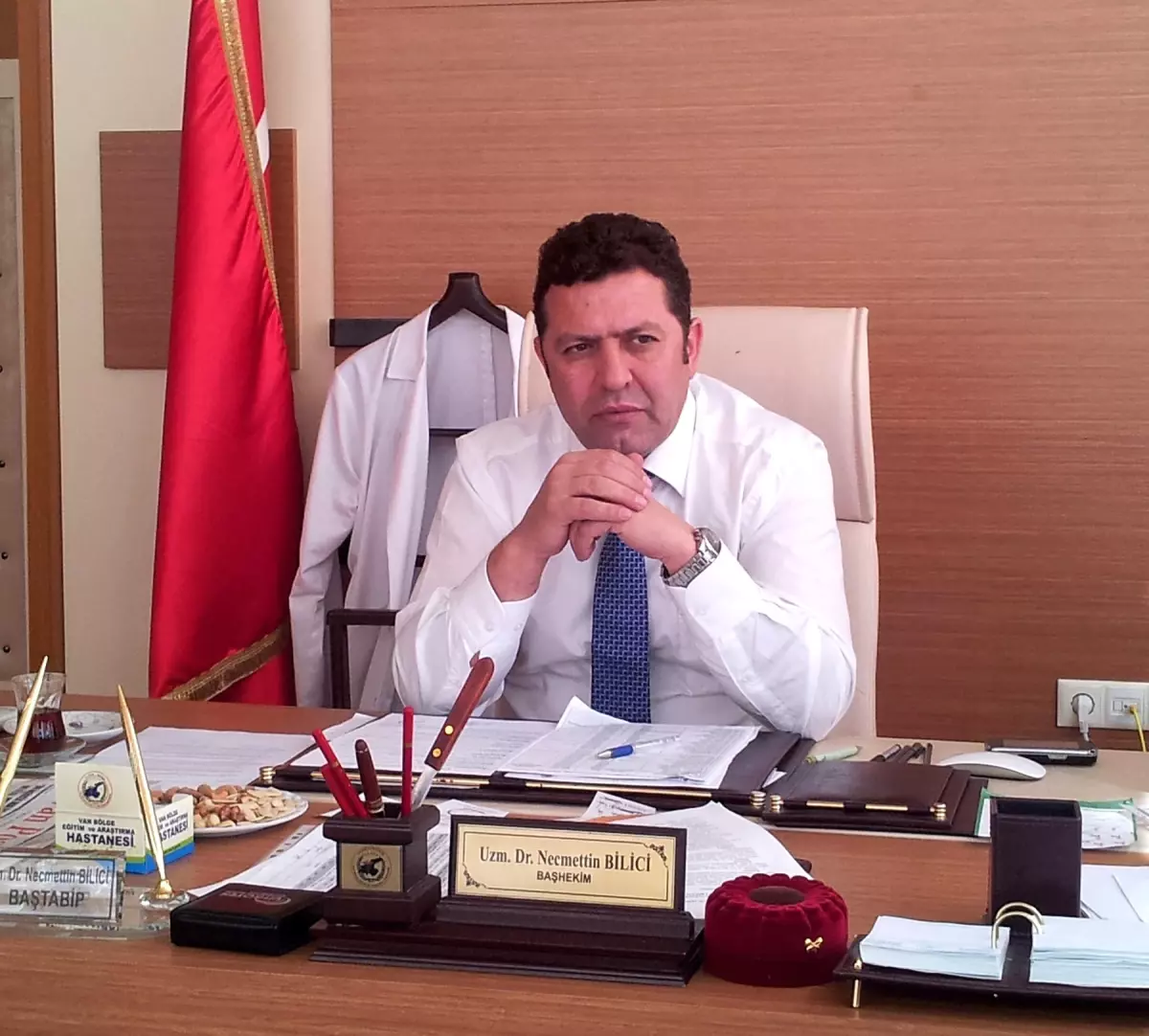 Van'daki Yerel Gazetecilerden Başhekim Dr. Bilici'ye Teşekkür Ziyareti