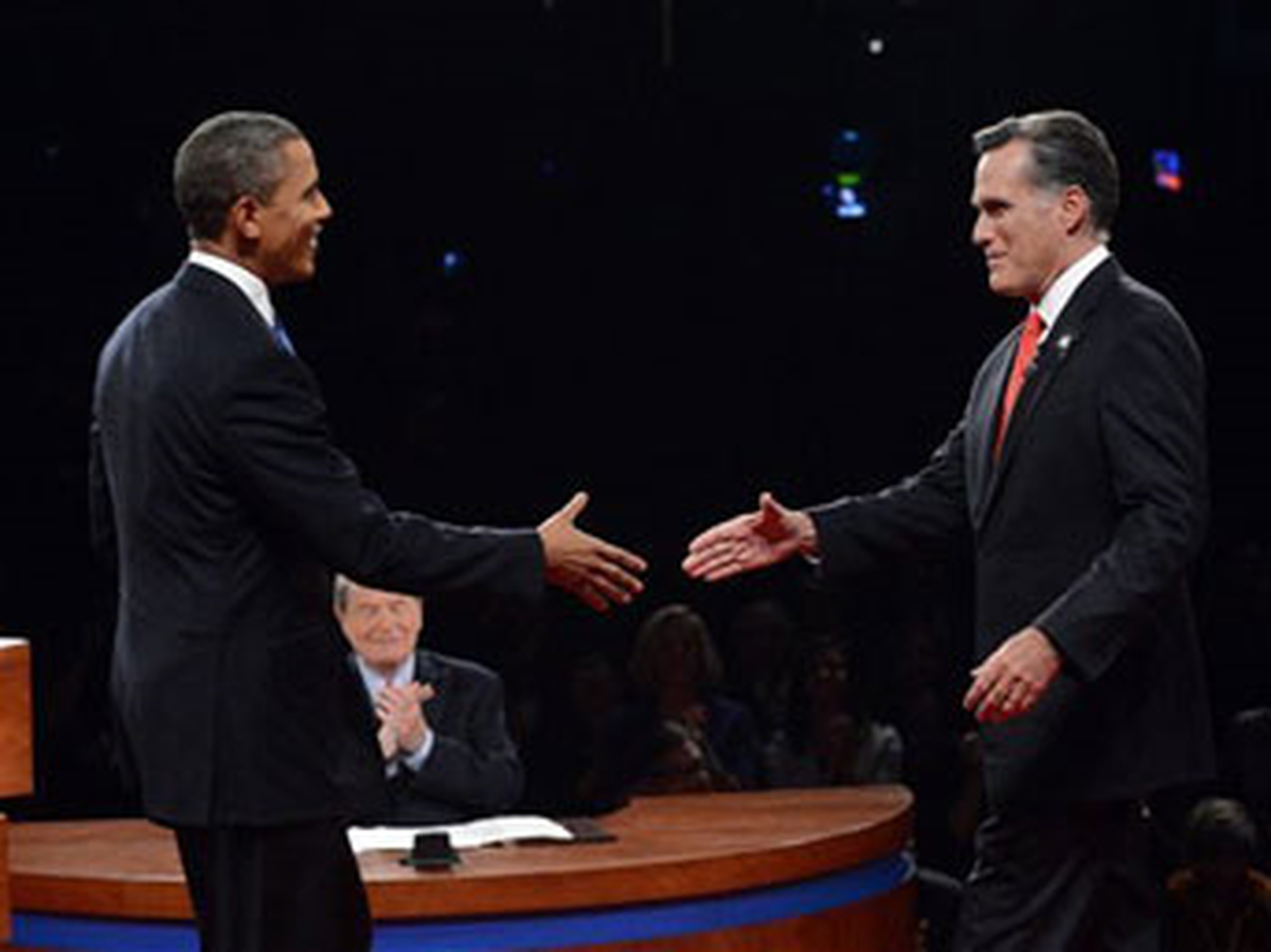 Obama ve Romney İlk Kez Yüz Yüze Tartıştı
