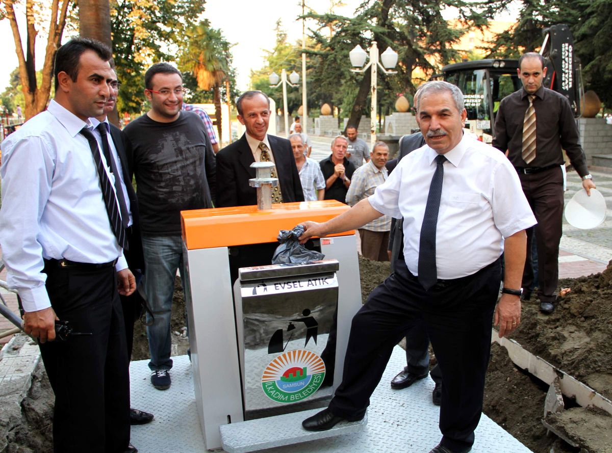 Samsun\'a Çöp Konteynerleri Yer Altına Alınıyor