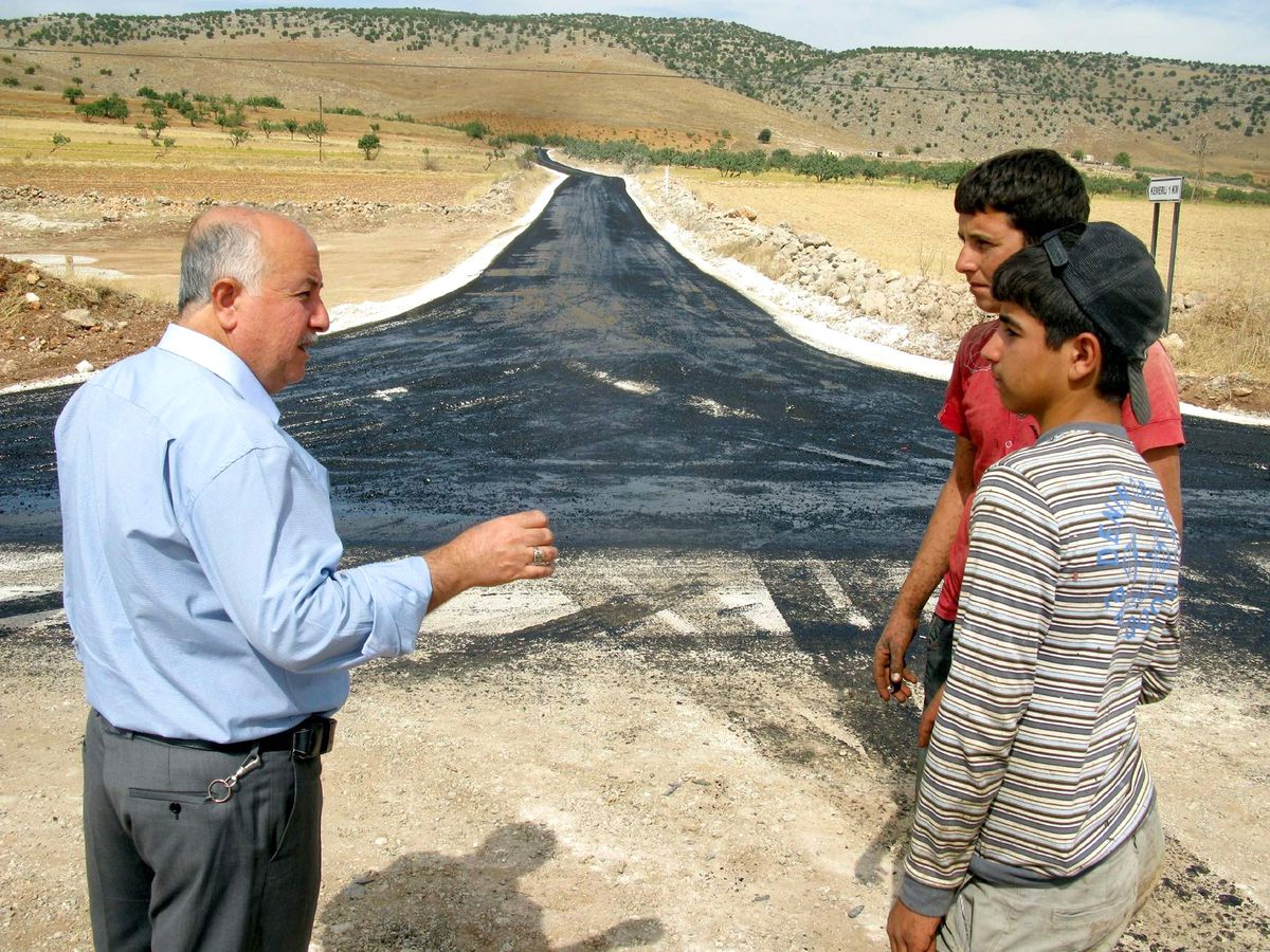 Araban İlçesinde Asfalt Çalışması