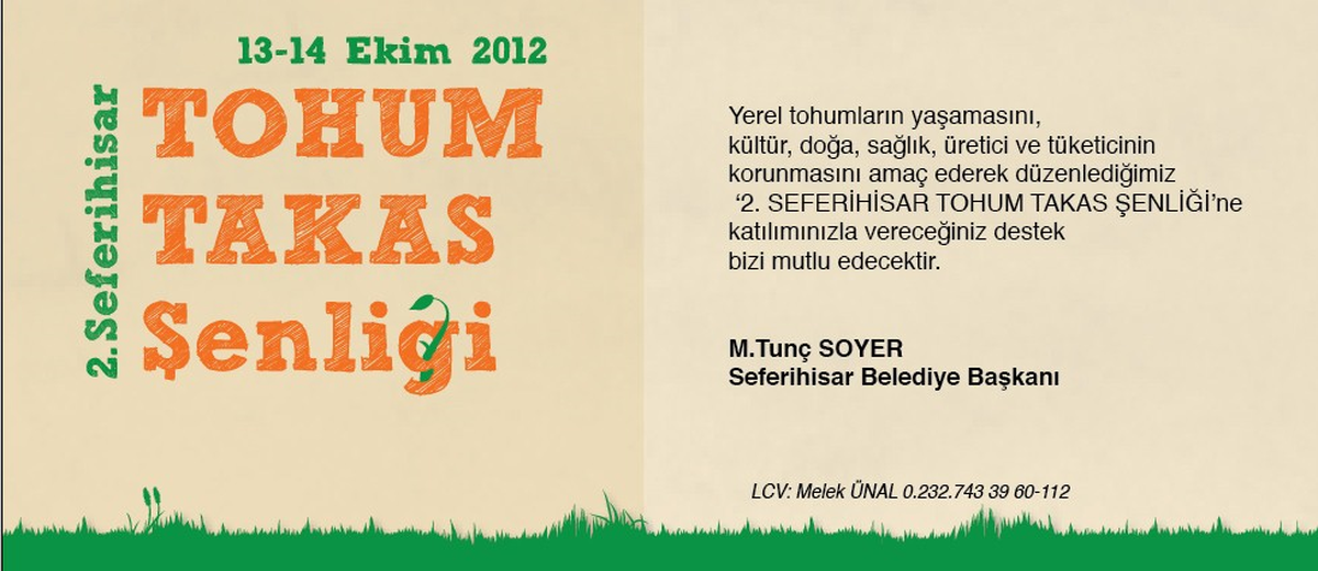 Seferihisar 2. Tohum Takas Şenliği Başlıyor