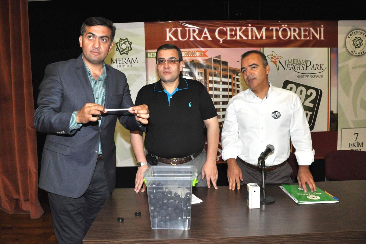 Meram\'da Nergis Park\'ın Üyeleri Kura ile Belirlendi