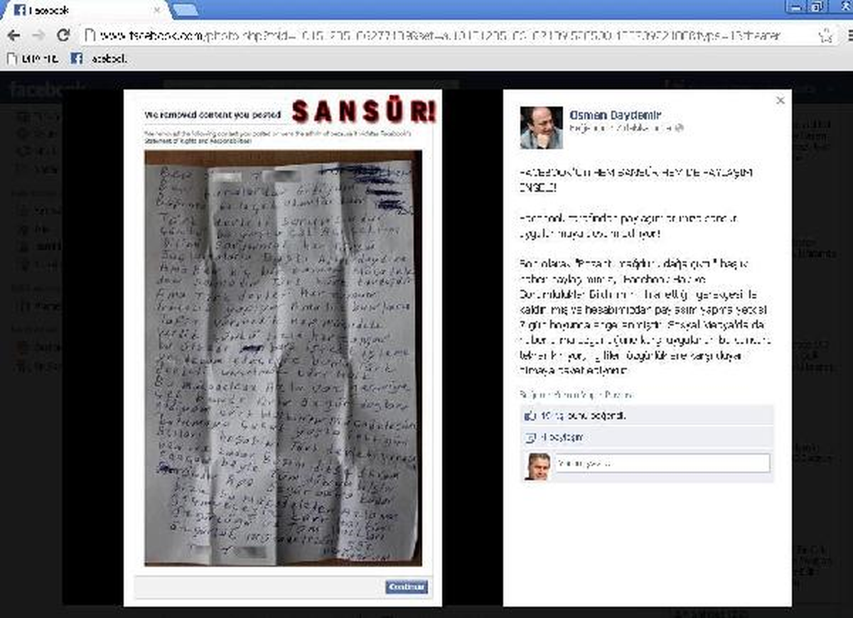 Baydemir\'e Facebook Şoku