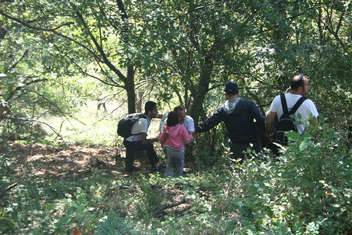 Tehlikeye Aldırmadan Şelaleye İnip Serinlediler