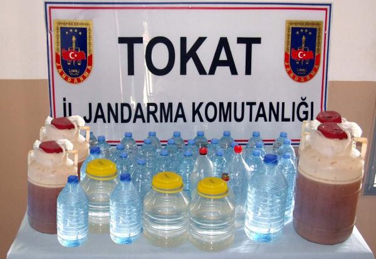 Tokat\'ta Kaçak İçki Operasyonu