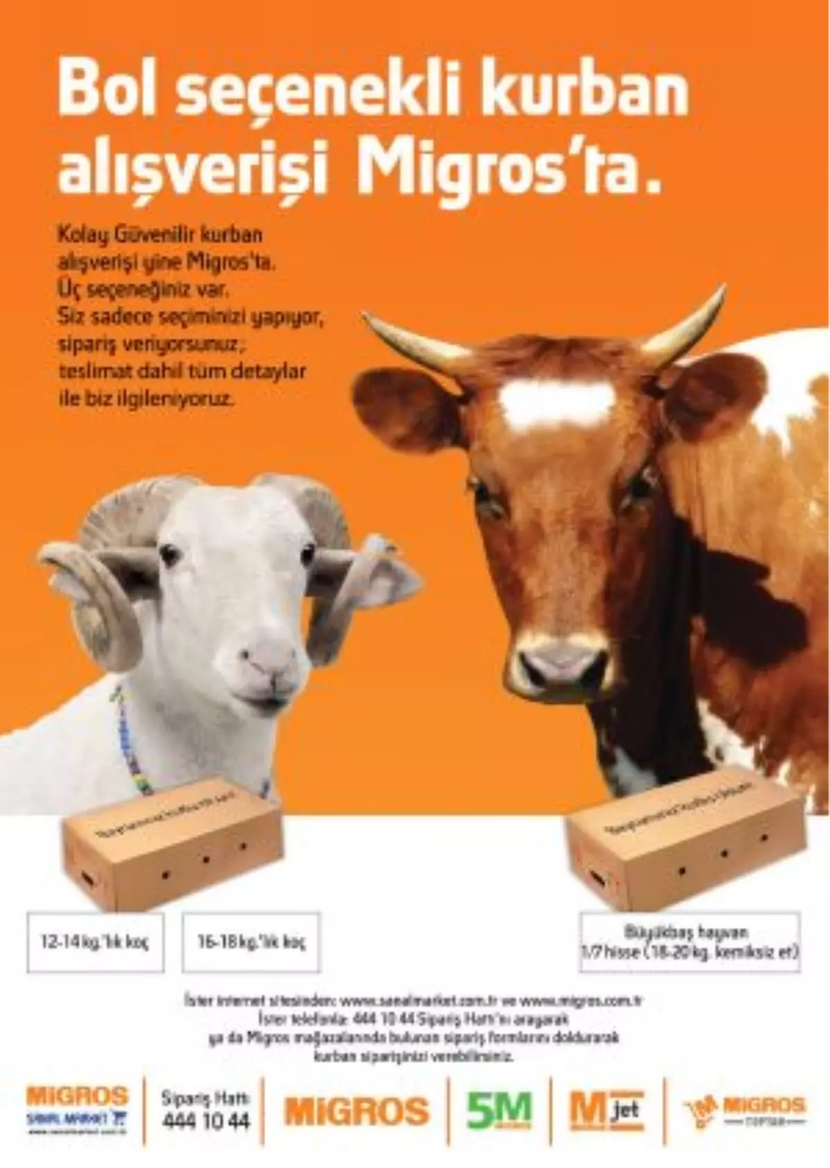 Bol Seçenekli Kurban Alışverişi Migros\'ta
